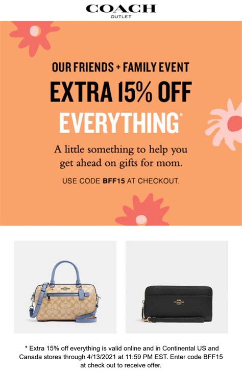 Coach Outlet Promo Codes and Coupons 2024